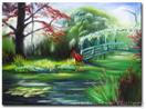 'MONET'S GARDEN' 18X24 inches - Oil on canvas by AJ LaGasse