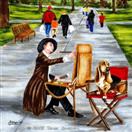 Art in the Park - Basset Hound Dog Painting