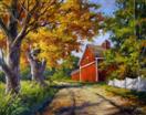 'Fall in New England' oil on canvas, 11 x 14
