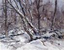 'Silvery Light of Winter,' oil on canvasboard, 8 x 10