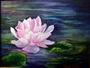 Water Lily oil painting