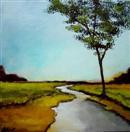 'A Tree by the Stream' by Robert Kimball 6' x 6' on hardboard.