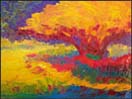 Tree at Marie Selby Botanical Gardens, 9x12 , oil on canvas panel