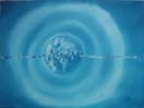 Irregular Heartbeat of a Planet, oil on canvas panel 30x40cm