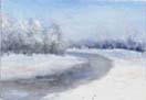 Ice covered creek