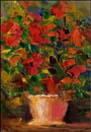 Abstract floral, knife painting