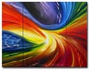 Abstract Art: Contemporary Painting by AJ LaGasse - 'RUSH II' 48x36 inches