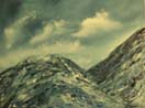 Misty Hill Top, oil on canvas panel 18x24cm