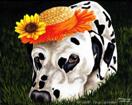 Sun Spot - Dalmatian Dog Art Painting