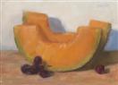 Cantaloupe and Grapes  5x7 in.