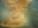 Colourful Clouds, oil on canvas panel 18x24cm