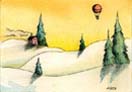Hot Air Balloon on a Quiet Morning