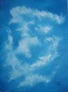 Patterns in the Sky 1, oil on canvas panel 18x24cm