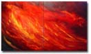 Abstract Oil painting - 'Firesky II' - by AJ LaGasse