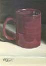Dark Red Coffee Cup