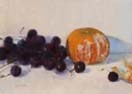 grapes and tangerine 5x7 in.