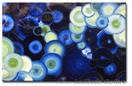Daily Painting - 'BAHAMA BLUE - 24 x 36 inches - LaGasse FOSSIL Textured Oil Abstract Art