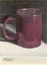 Dark Red Coffee Cup