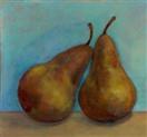 A Lazy Pear and a Turquoise Background