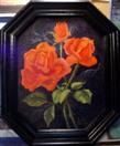 Octagon Red Roses oil painting