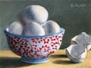 Eggs in a Bowl Still Life Painting