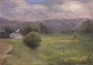 Horses Grazing in a Field (click here to bid on this painting)