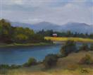 Original Oil Painting of River Landscape