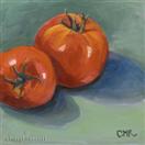 Original Still Life Painting of Tomatoes