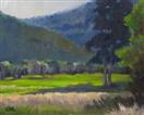 Original Oil Painting of Meadow Landscape