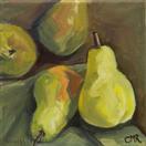 Original Oil Painting of Pears