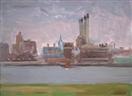 Lower Manhattan (click here to bid on this painting)
