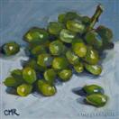 Original Oil Painting of Green Grapes