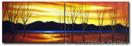 'Shimmering Passage' - Abstract Landscape - 72x24 inches