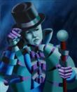 The Mask of the Magician Painting - Daily Painter - Original Oil and Acrylic Art - Painting a Day by