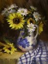Yellow and Blue, oil on canvas, 16 x 12