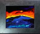'So Long, Sun' by Karla Nolan, framed painting on glass