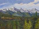 Original Oil Landscape of the Olympic Mountains by Cheryl Ratcliff