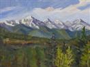 Original Oil Landscape of the Olympic Mountains by Cheryl Ratcliff