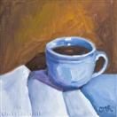 Orginal Oil Painting of Blue Cup