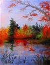 Autumn Lake oil painting Landscape