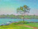 Peach Lake in Spring (click here to bid on this painting)