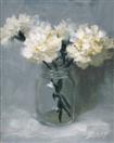 'White Carnations in glass'