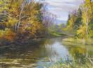 'Autumn at the Pond' oil on canvas 12 x 16, 695.00 unframed, plus shipping