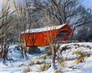 'Covered Bridge at Pittsford, VT' 16x20, oil on canvas, framed