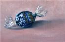 Lindor Chocolate, 4x6, linen on panel