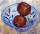 Tangerines in Venitian Bowl, 9 x 10, oil on canvas-daily painting