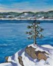 Original Oil Painting of Winter Landscape