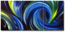 Abstract Art for Sale - 'Winds of Change' - 72x36 inches