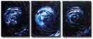 'Shifting Eclipse' - Abstract Art | 48x20 inches