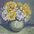 Original Oil Still Life of Yellow Roses